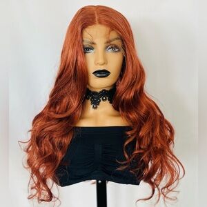 Christmas Special! Beautiful Ginger Auburn Premium Fiber Lace Front Wig! 🎄